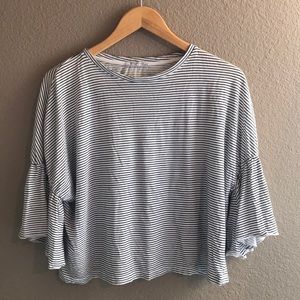 ZARA - ruffle sleeve blouse